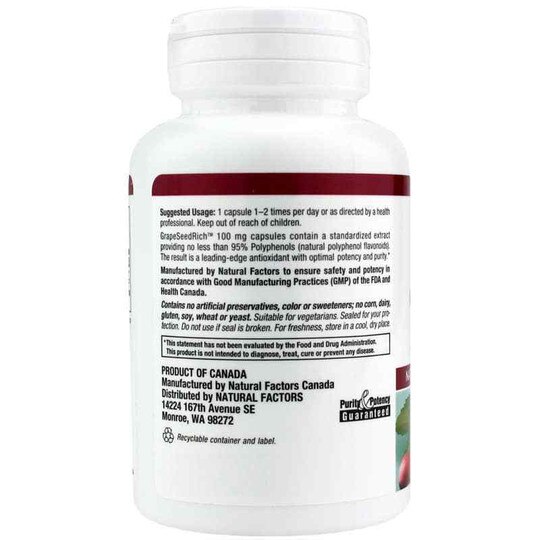 GrapeSeedRich Grape Seed Extract 100 Mg, NF